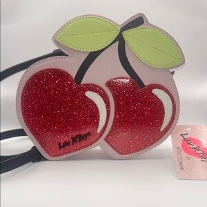 Betsey Johnson Cherry Glitter Crossbody Bag